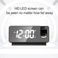 LED Projection Alarm Clock with USB Charging Port