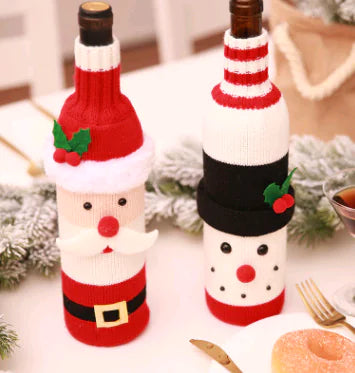 Christmas Wine Bottle Covers