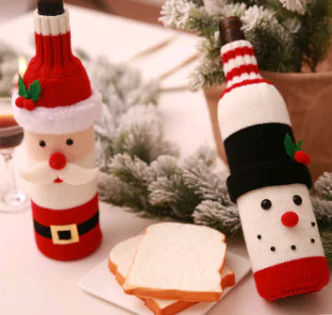 Christmas Wine Bottle Covers