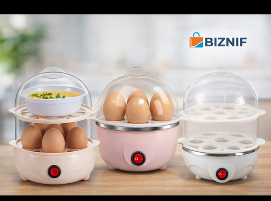 Double Layer Egg Cooker and Steamer for Breakfast