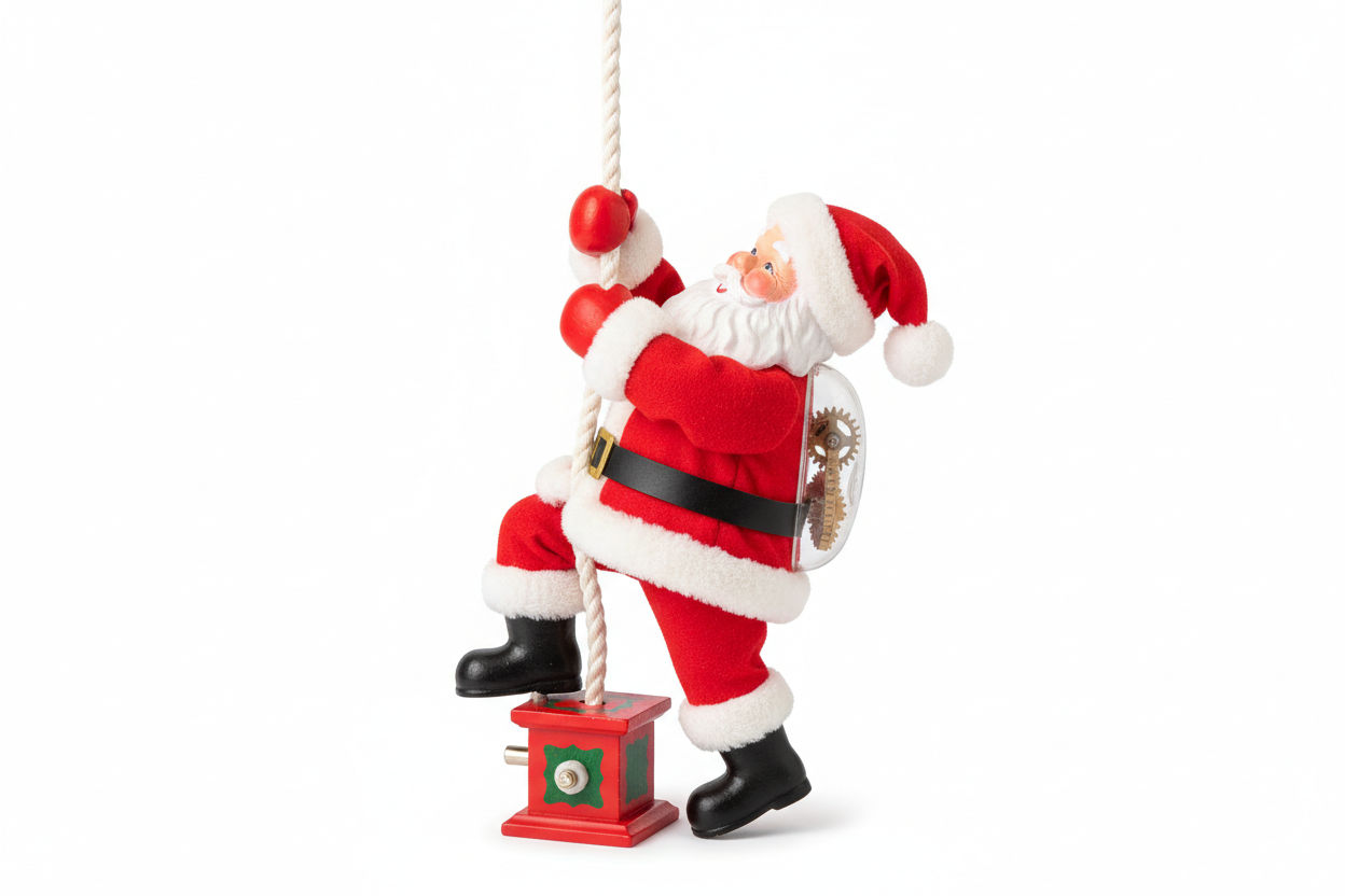 santa climbing toy