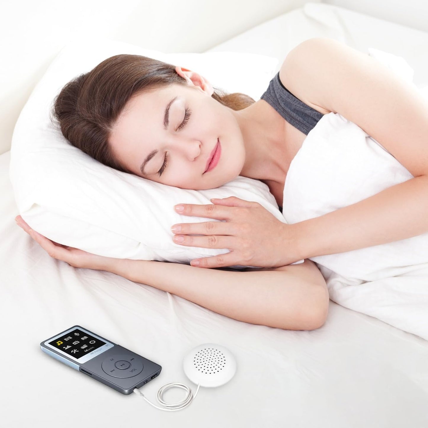 Haosie 5pcs Pillow Speaker Under Pillow Speaker for Sleep 3.5mm Mini Stereo Speaker for MP3 Phone Portable CD