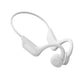 White wireless earbuds on a white background